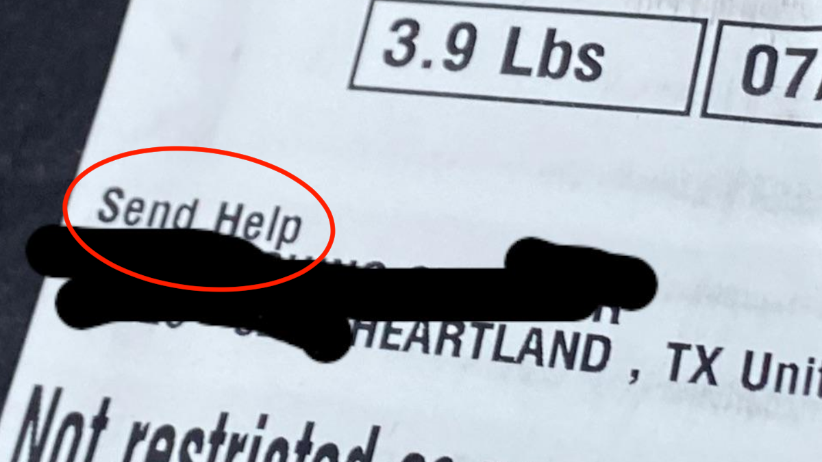 Texas Amazon Flex Driver Finds ‘Send Help’ Note on Package: ‘Customer Support Said That if the Customer Needs Help, They Can Contact Support’