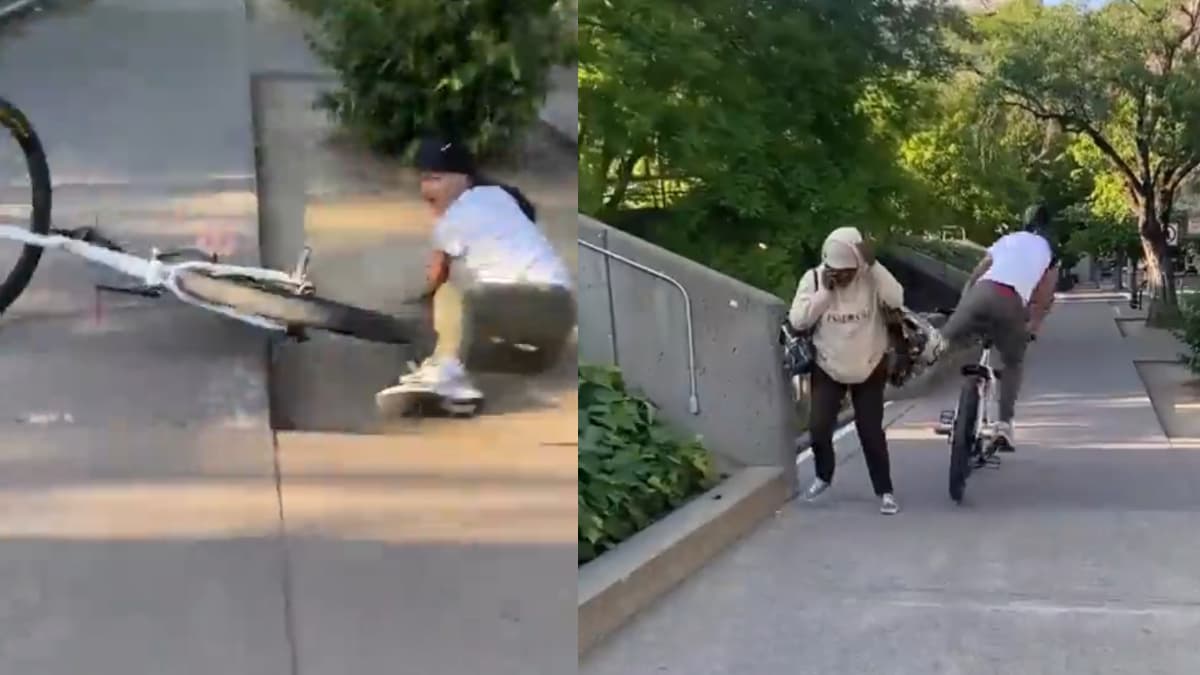 Instant Karma: Reckless California Cyclist Gets What He Deserves After Purposely Swerving Into Innocent Pedestrian, ‘That Brought Me Joy’