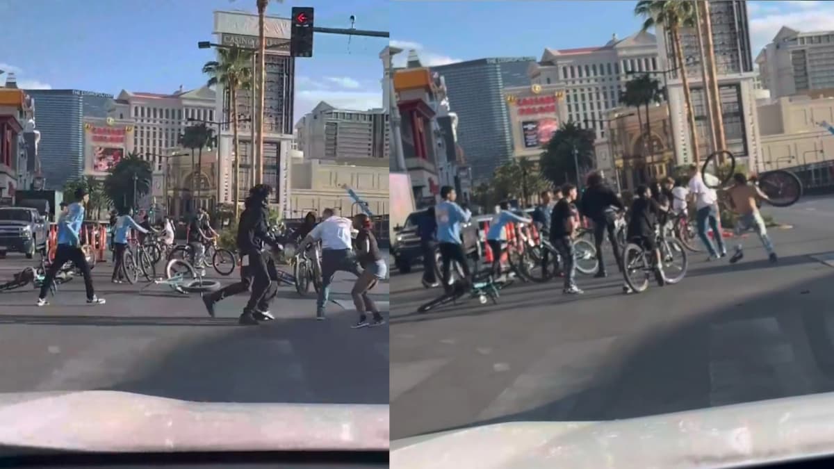 Chaotic Las Vegas Fight Features Flying Bicycles and Friendly Fire: ‘Low IQ Activities’