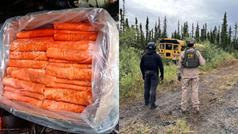 Alaska school bus with dynamite