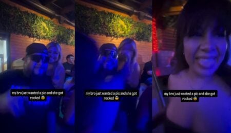 Ash Trevino gets sucker punched