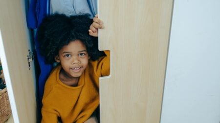Child in closet California