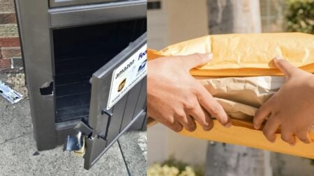 A picture of the Pennsylvania resident's Amazon locker.