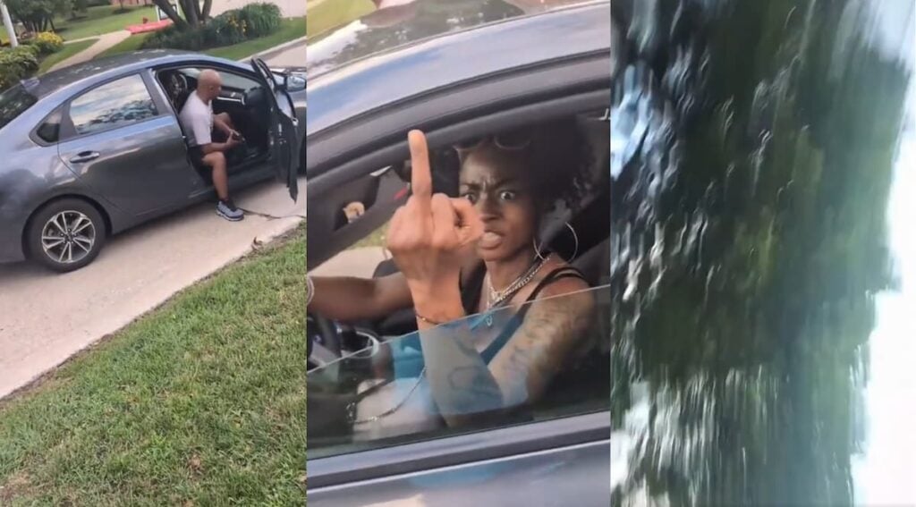 karen runs over a man in Michigan