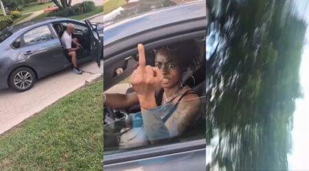 karen runs over a man in Michigan