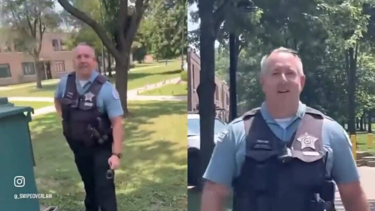 Chicago Cop Caught on Video Threatening to Execute Fleeing Residents: ‘America Is F***ed Up'