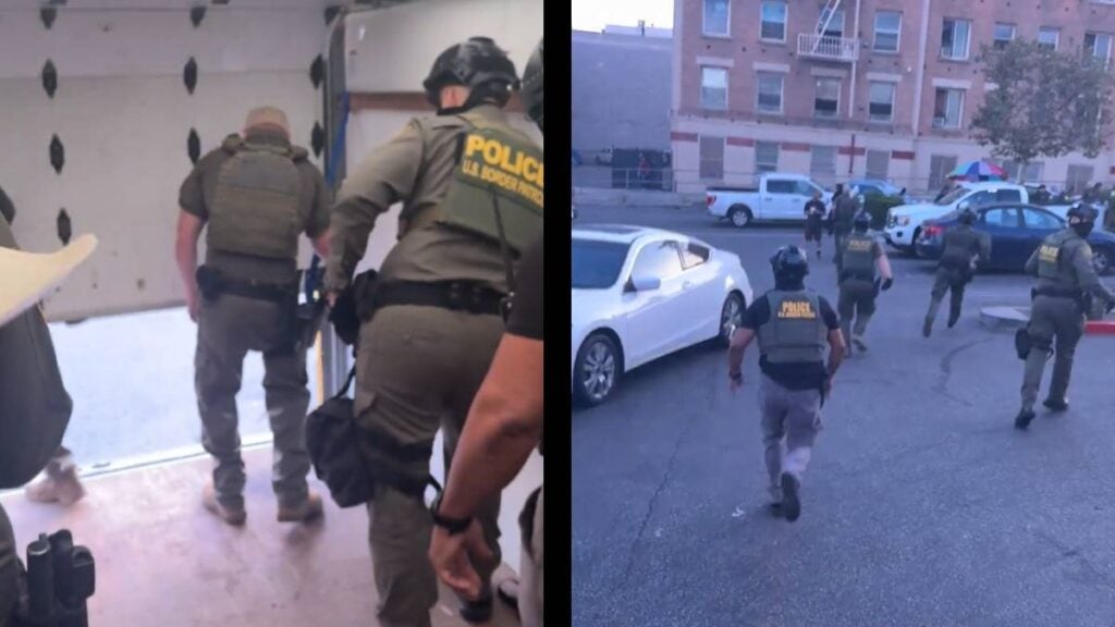 Los Angeles ICE truck raid