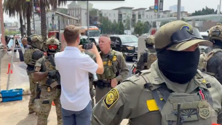 Border Patrol shows up at Newsom event