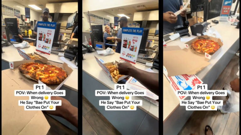 Domino’s Customers Confront Staff Over Burnt Pizza in Conyers, Georgia: ‘This Was a Valid Crash Out’ Dominos Customers Burnt Pizza Georgia Refund