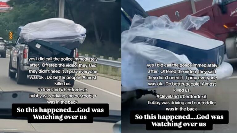 Truck on Ohio freeway