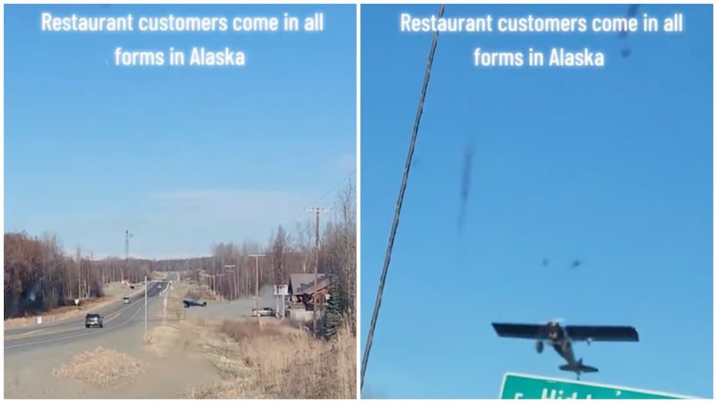 Alaska Customer Leaves Restaurant in Style by Flying Away in a Plane in Viral Clip: ‘This Feels So GTA San Andreas’ Alaska Customer Leaves Restaurant in Style by Flying Away in a Plane in Viral Clip