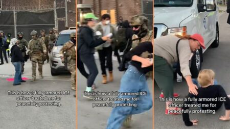 Armored ICE Agents Harrass Protestors in Chicago Detention Center, 'Lowkey You Might Be Able to Sue'