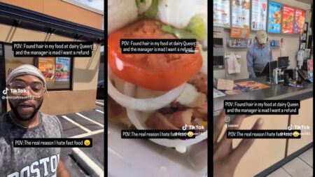 Atlanta Man Dairy Queen Hair In Food