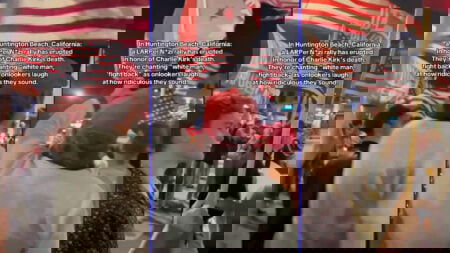 California Nazi Rally Forms After Charlie Kirk's Assassination