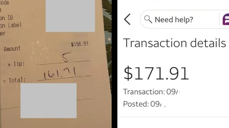 A Scamming Waiter in California Tries to Steal Extra Money for His Tip: ‘Who Knows How Long it’s Been Going On? 😱’ California steal tip