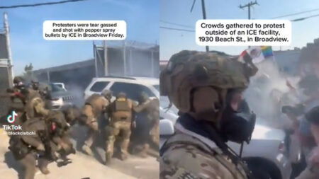 ICE Agents Fire Tear Gas and Pepper Spray Bullets at Protesters in Broadview, Chicago: ‘This Is Fascism’