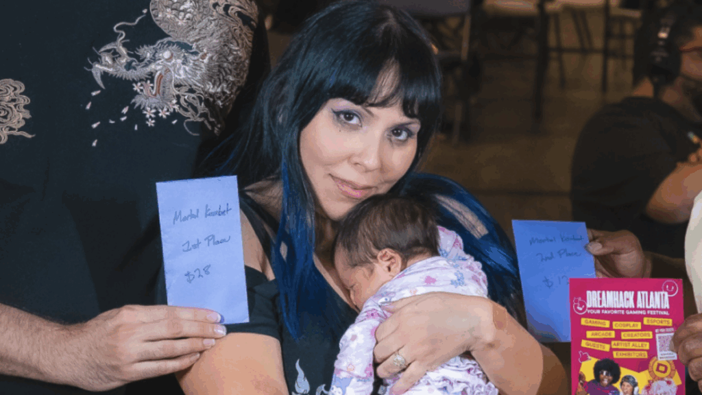 ‘Hardcore’ Florida Gamer Mom Wins Mortal Kombat Tournament Holding Her Newborn After ‘Brutal C-Section’: ‘😭😭 Babality!’ Florida Gamer Mom Wins Mortal Kombat Tournament Holding Her Newborn