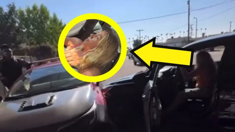 California woman doesn't care about her car crash