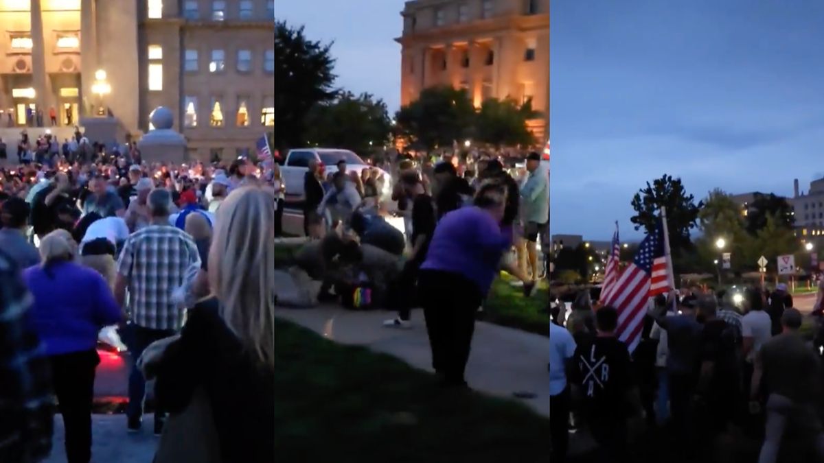 Scores Of Late Charlie Kirk Supporters Attack Critic While Gathered At Idaho Capitol For Candlelight Vigil: ‘They Don’t Show Up When Kids Get Shot’