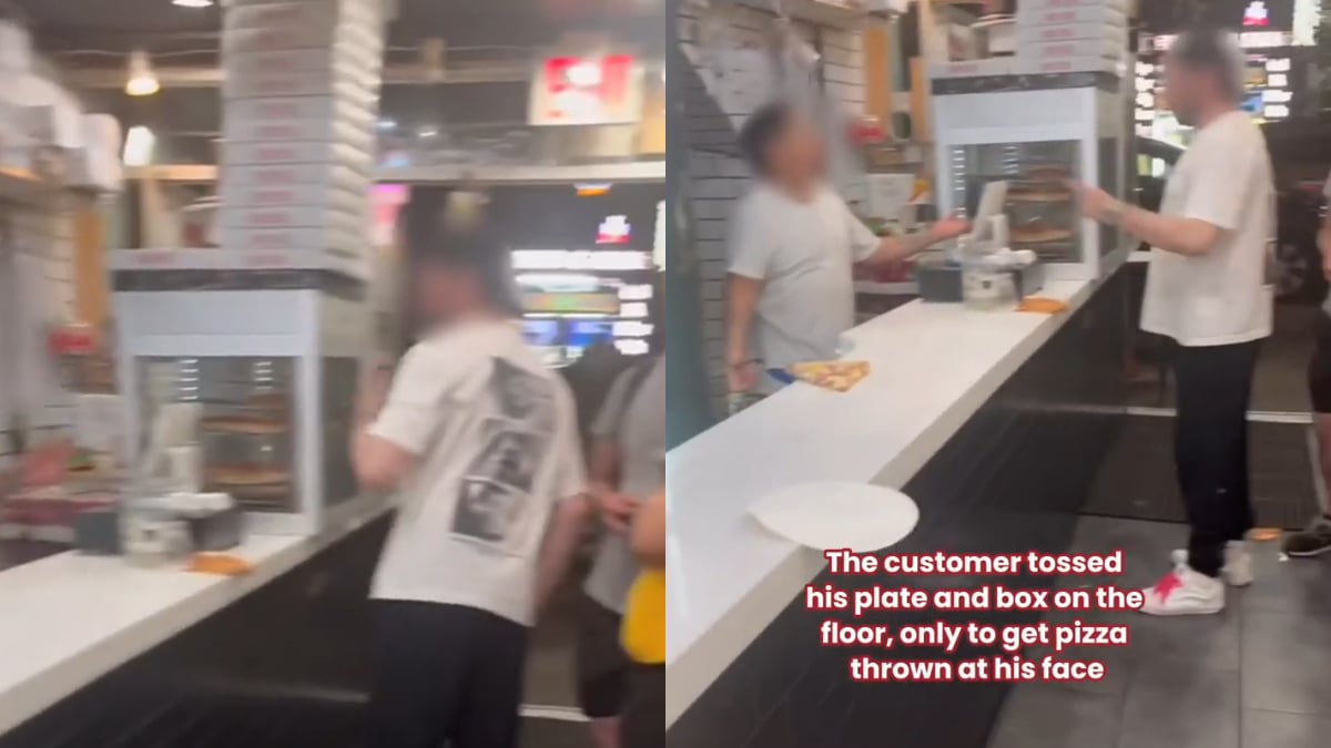 Food Fight Erupts in New York Customer Trashes Plate and Box Worker Responds With Flying Slice: ‘He Has Never Been Pizza Slapped Before’