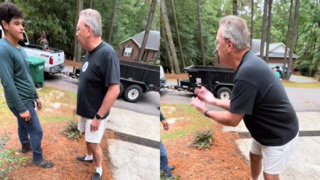 Caught on Camera Furious North Carolina Boomer Loses It at Landscaping Workers for Working on a Sunday ‘Gramps Just Needs a Nap’