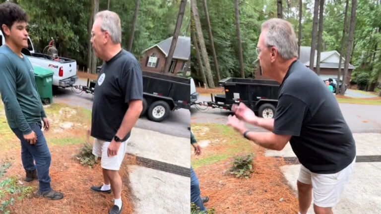 Caught on Camera Furious North Carolina Boomer Loses It at Landscaping Workers for Working on a Sunday: ‘Gramps Just Needs a Nap’ Caught on Camera Furious North Carolina Boomer Loses It at Landscaping Workers for Working on a Sunday ‘Gramps Just Needs a Nap’