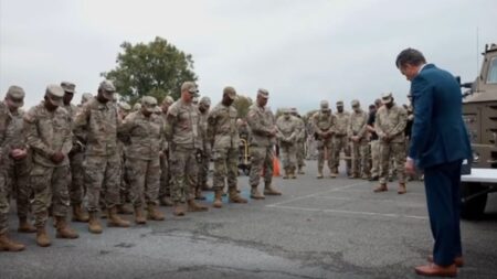 Pete Hegseth addressing soldiers about Charlie Kirk's death