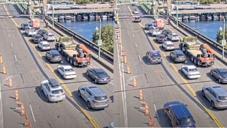 Car Jumps Bridge in Seattle