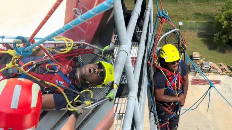 Screaming Texas Firefighter Becomes TikTok Favorite While Battling His Fear of Heights: ‘Please Leave Him in the Office’ A picture of the screaming Texas firefighter.