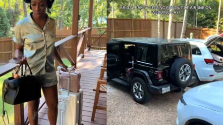 A picture of the Texas bride and her party.