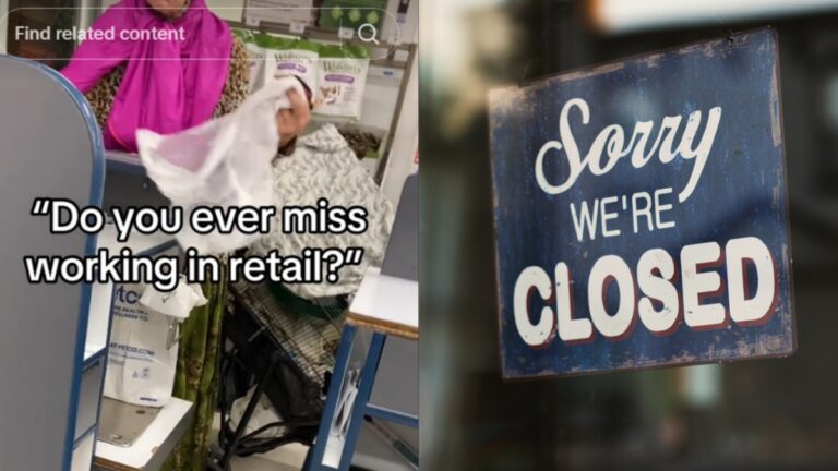 Virginia woman has meltdown when asked to leave store at closing time.