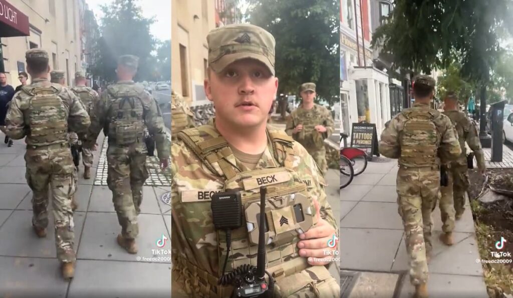 Washington D.C. Man Trolls National Guard with Star Wars Imperial March, Soldiers Threaten to Call Police washington D.C. man trolls military