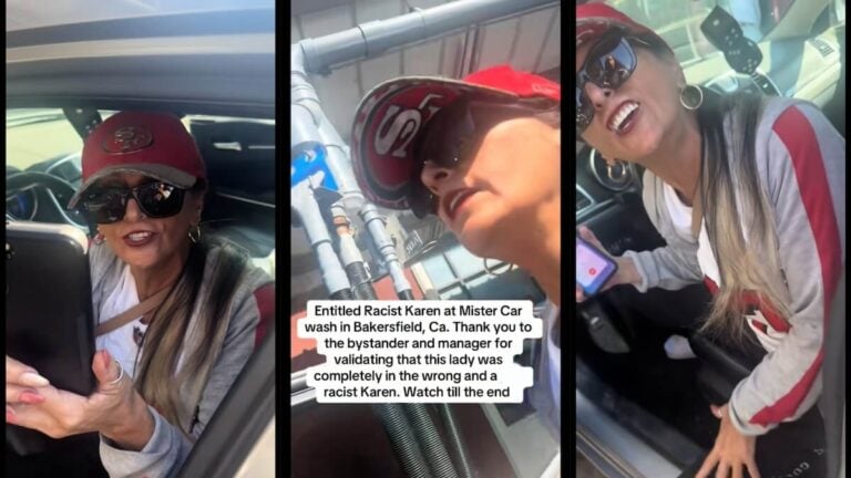 Bakersfield Woman Confronts Elderly Karen Who Allegedly Tried to Hit Her Car and Called Her Racist Slurs: ‘Her Calling You Those Racist Names Is Wild’ Bakersfield Car Wash Confrontation Racist