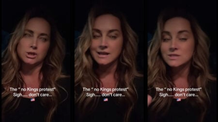 Florida Woman No Kings Protest Anti Trump