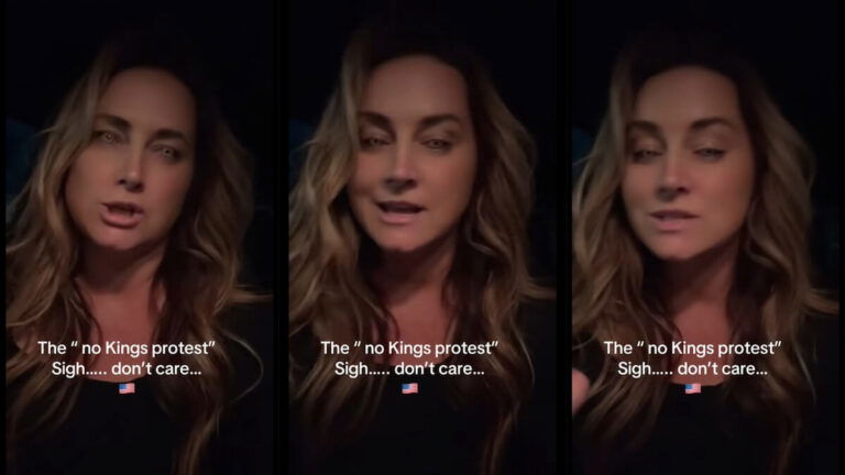 Florida Woman No Kings Protest Anti Trump