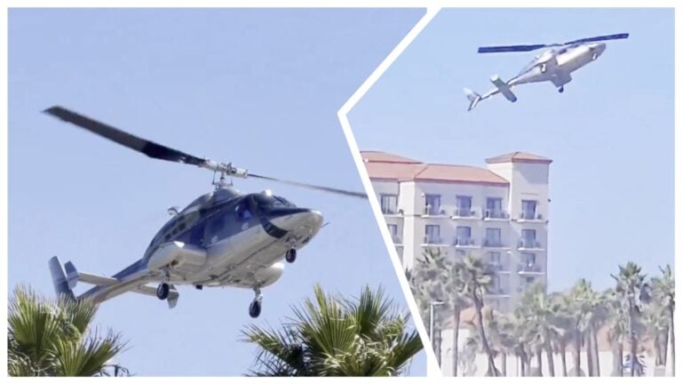 Stunning Video Shows Helicopter Crashing Onto Huntington Beach Boardwalk and Everyone Miraculously Survives: ‘It Spun Like a Toy Before It Hit’ Helicopter Crash in Huntington Beach California