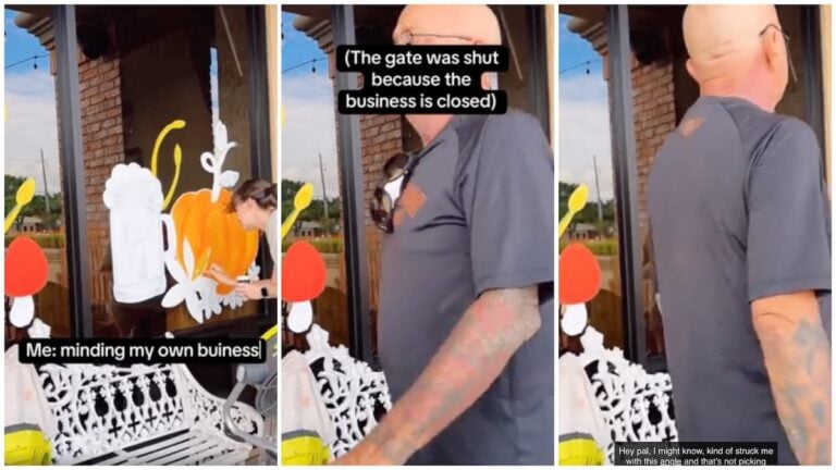 Mississippi Artist Gets Harassed by a Male Karen Because the Gate to the Business Was Shut