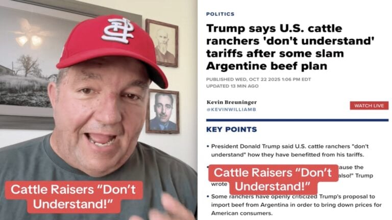 Missouri Man Asks if Cattle Ranchers Know President Trump Said They’re Too Dumb to Understand Their Own Business: ‘They’ll Vote for Him Again & Again & Again’ Missouri Man Asks if Cattle Ranchers Know President Trump Said They’re Too Dumb to Understand Their Own Business