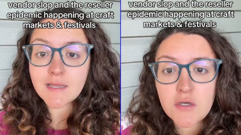 Oregon Woman Tired of Seeing Vendor and Reseller ‘Slop’ at Craft Festivals, ‘The awful tumblers with the stretched out pixelated AI images send me’ Oregon Woman Tired of Seeing Vendor and Reseller ‘Slop’ at Craft Festivals