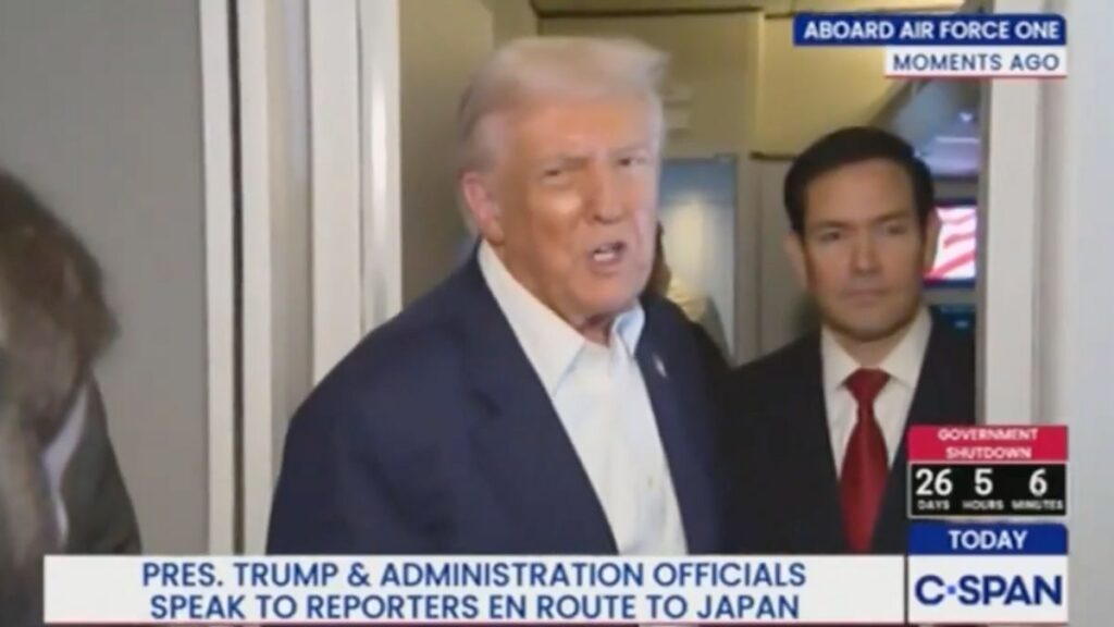 Trump Addresses MRI Rumors And Claims the Results Were Perfect, “Nobody Has Ever Given You Reports Like I Gave You” Trump being interviewed by c-span aboard air force one