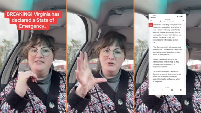 Virginia Social Services Employee Explains State of Emergency Due to Government Shutdown 'I'm Glad He's Made This Decision For Virginians'