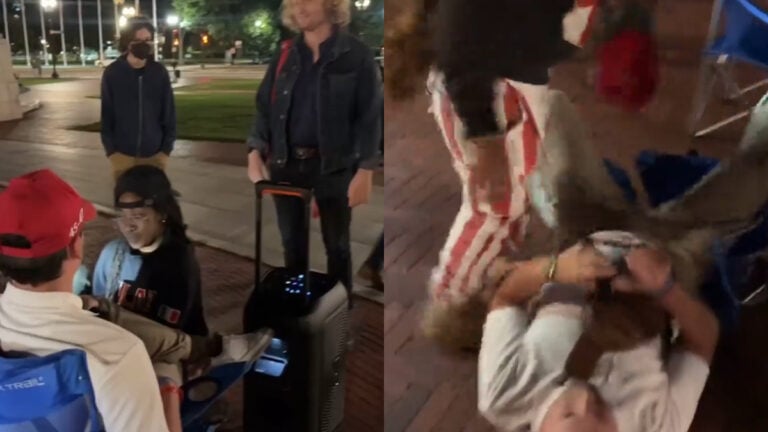 Washington DC Chaos as Woman Attacks Trump Supporters and Gets Pepper Sprayed Before Arrest: ‘Don’t Touch People…’