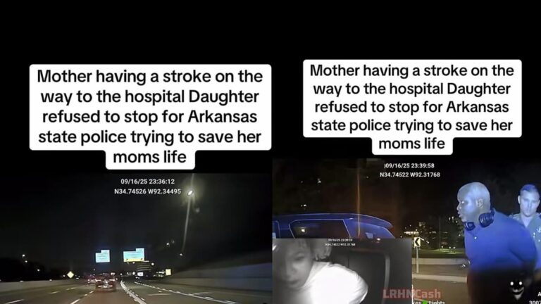 Heartless Arkansas Cops Pull Over Woman Begging to Save Mother From a Stroke: ‘Bad Things Are Happening in America’ A picture of the Arkansas cop.