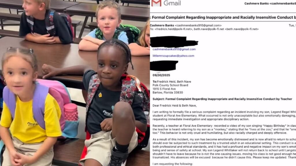 Florida Black Mom Devastated After Racist Teacher Calls Her Son a Monkey During Birthday Celebration: ‘Fire the Teacher’ A picture of the Florida boy.