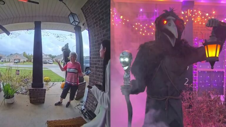 Annoying Georgia Woman Tries to Ruin Neighbor’s Halloween by Claiming It Celebrates Evil: ‘The Fun Police Came to Your Door’ A picture of the Georgia woman.