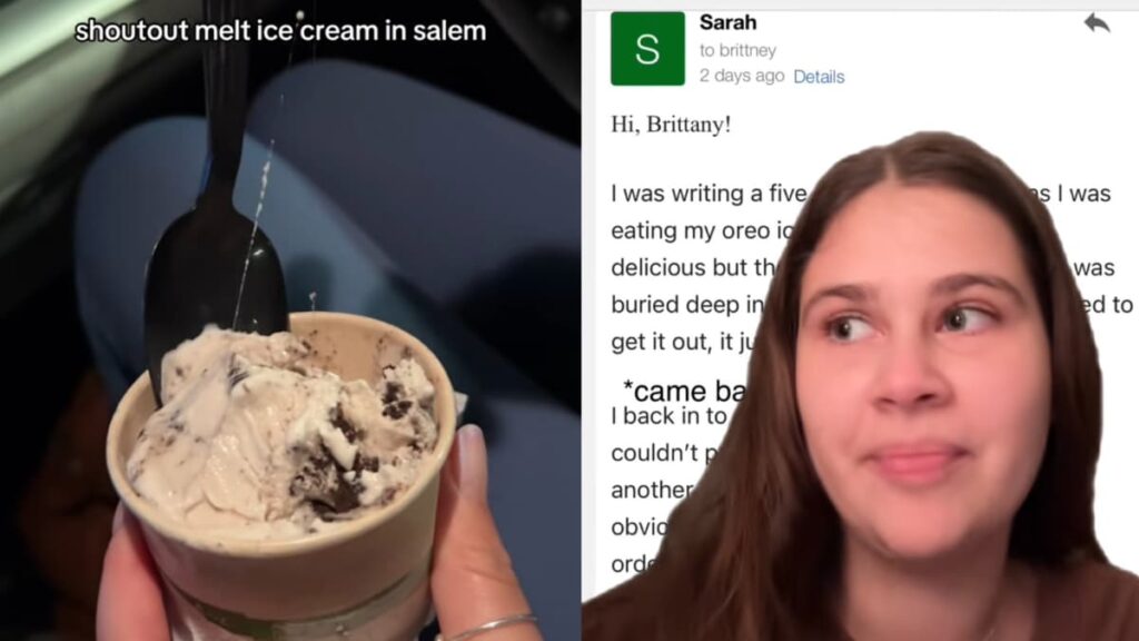 Massachusetts Woman Horrified After Pulling Long Hair Out of Her Ice Cream and the Store Refused to Refund Her!: ‘That’s Crazy’ A picture of the Massachusetts customer.