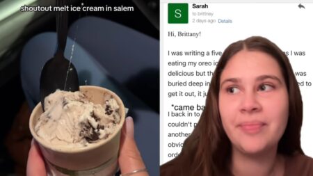 Massachusetts Woman Horrified After Pulling Long Hair Out of Her Ice Cream and the Store Refused to Refund Her!: ‘That’s Crazy’ A picture of the Massachusetts customer.