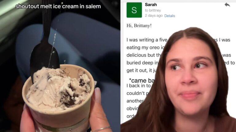 Massachusetts Woman Horrified After Pulling Long Hair Out of Her Ice Cream and the Store Refused to Refund Her!: ‘That’s Crazy’ A picture of the Massachusetts customer.