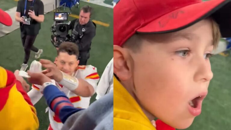 Disgusting New Jersey Karen Snatches Patrick Mahomes’ Headband From 10-Year-Old Kid on His Birthday: ‘I’m So Sick of People Like This’ A picture of the New Jersey Karen and the boy.