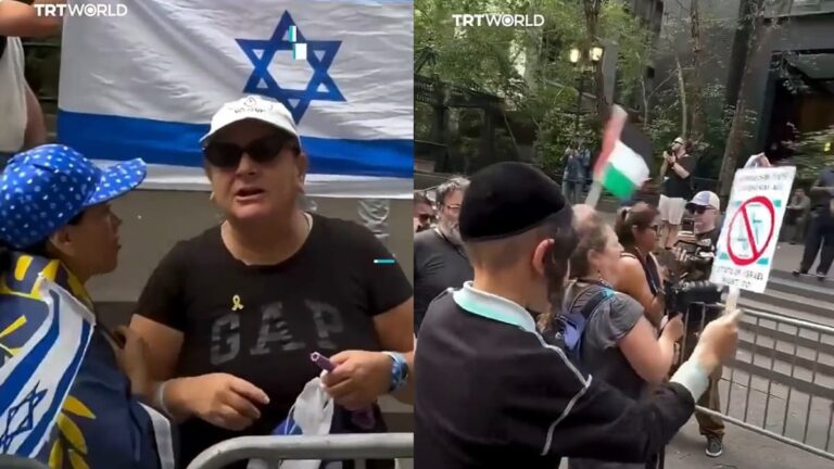 Disgusting New York Zionist Woman Loses It on a Jewish Child for Supporting Palestine: ‘What a Horrible Human Being’ A picture of the New York Zionist woman.